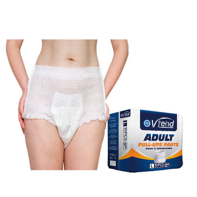 Zwakke niet-geweven stof wegwerpluier broek voor volwassenen voor ouderen droog oppervlak absorptie zacht en ademend