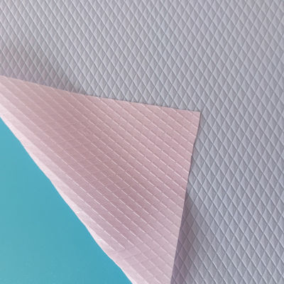 Roze luier PE-film Prismatisch patroon Sanitair Servet achterblad