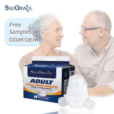 SNUGRACE Direct Adult Diaper Pull Up Diaper Pants Fluff Pulp en 3D Leak Prevention