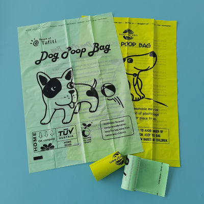 Huisdieren Custom Printed Dog Poop Bags Plastic Biodegradable Eco Friendly