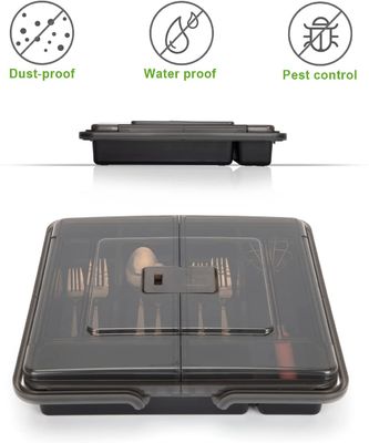 Stroomlijn uw keuken laden met Flatware Tray en Draagbare bestek houder Combo