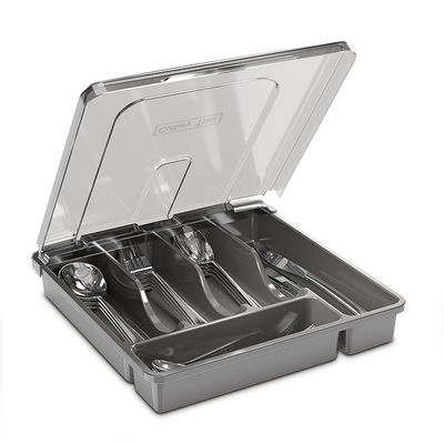 Multifunctionele opslag Keuken bestek Plankware Lacaille organisator met deksel aanpasbaar