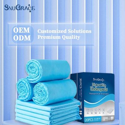 3 Second Absorberende Incontinentie Pads voor Volwassenen SnuGrace Printed Wegwerp Onderkussens