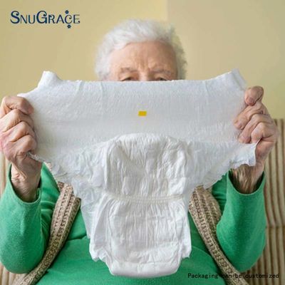 80g-190g SnuGrace eenmalige adult luier met urine display en anti-geur pull up broek