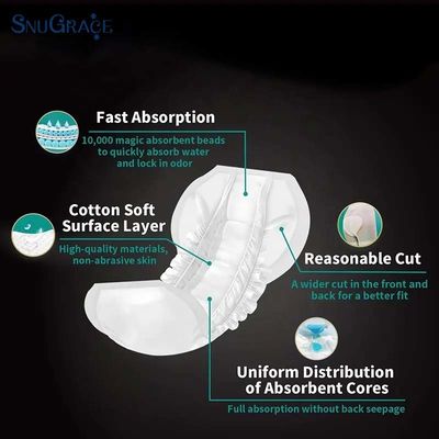 SnuGrace Moederschapsverzorging Sanitaire Servetten Medische Verdikte Ademhalende Postpartum Pads 290MM