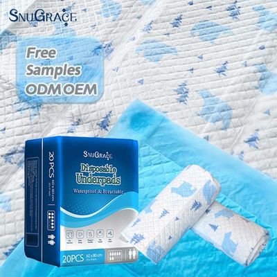 Eenmalig onder pads SAP Absorptie Droog oppervlak voor SnuGrace volwassen incontinentie pads