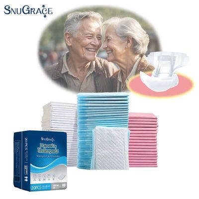 SnuGrace Volwassenen Onderkussens Sneldrogen Sanitaire Urine Absorberende Pads Voor Incontinentie
