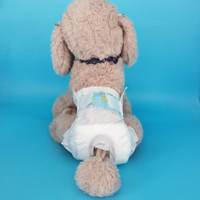 Gepersonaliseerde blauwe grote honden luier voor huisdieren 3D Leak Prevention Channel