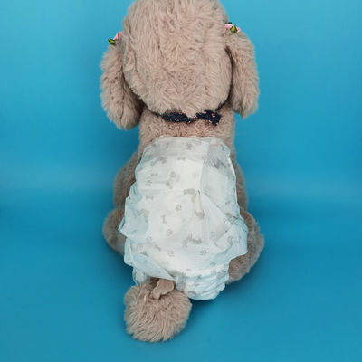 Gepersonaliseerde blauwe grote honden luier voor huisdieren 3D Leak Prevention Channel