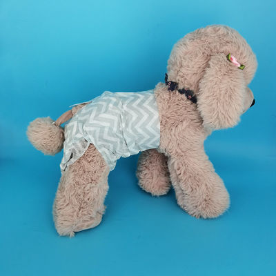 Gepersonaliseerde blauwe grote honden luier voor huisdieren 3D Leak Prevention Channel