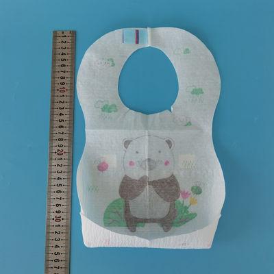 Geprinte niet-geweven stoffen wegwerpwaterdichte eetbibs voor kinderen en baby's