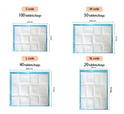 Gratis Proefkern 6Ply Wegwerpbedkussens Super Absorberend Onderkussensysteem voor Volwassenen