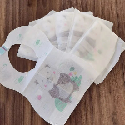 Eenmalige babyvoedingsbibs aangepaste kleur voor comfortabele en schone maaltijden