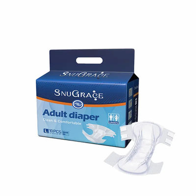 Eenvoudige adult luier met hoge absorptie en lekbescherming in aangepaste kleuren