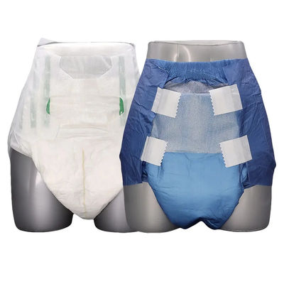 Eenvoudige adult luier met hoge absorptie en lekbescherming in aangepaste kleuren