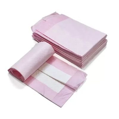Fluff Pulp SAP Wegwerp onderkleding voor incontinentie bij volwassenen 60X90 Roze medische onderkleding