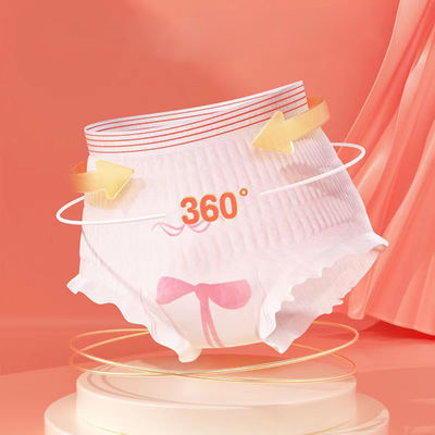 Gepersonaliseerde kleuren Wegwerp katoenen hygiënische pad broek voor vrouwen ademend snel droog