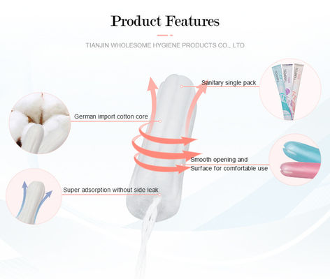 Volwassenen Private Label Biologische katoen Clean Point Tampons voor vrouwelijke gezondheidszorg product