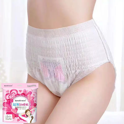 Comfortabele katoenen menstruele onderbroek voor vrouwen