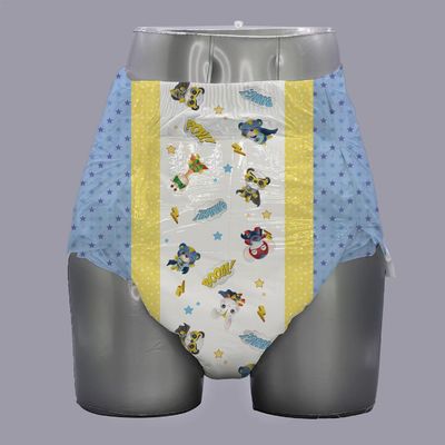 Direct incontinentie mensen zorg gedrukt super absorberende adult luier voor mannen en vrouwen